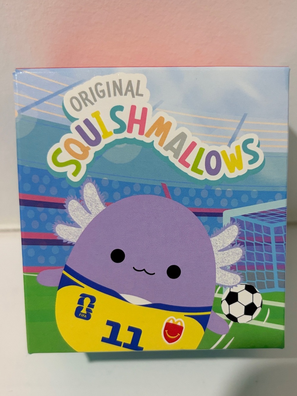 FIFA Monica # 11 Squishmallows Purple Axolotl Soccer
